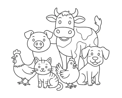 desenhos de fazenda para colorir e imprimir para imprimir e colorir - imagem 2